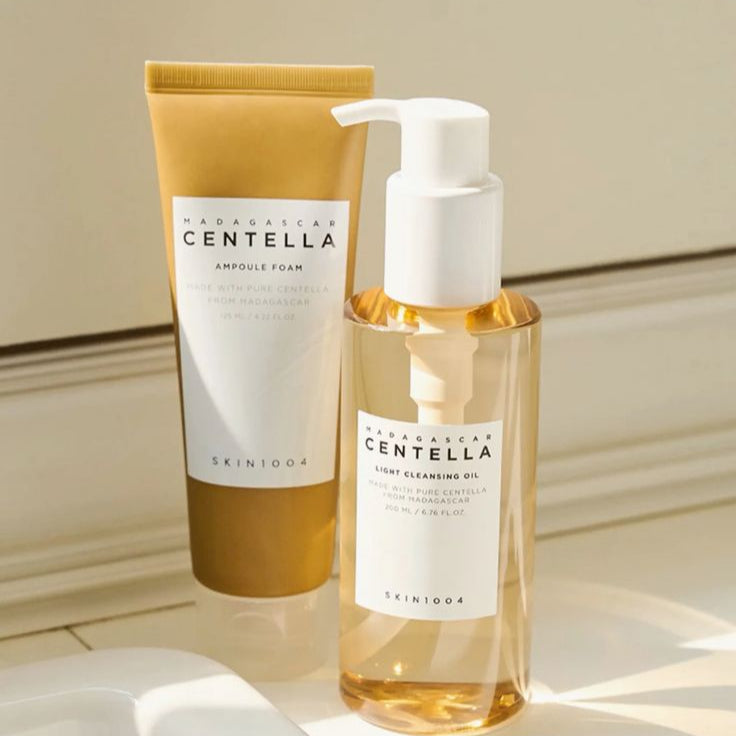 Kit Duo de Limpeza Profunda Skin1004 Centella Óleo + Espuma, para Pele